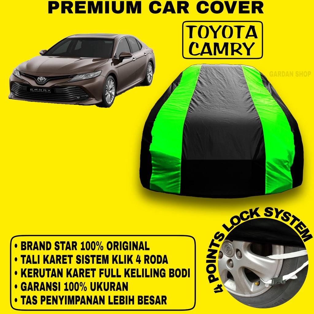 Body Cover TOYOTA CAMRY Sarung Strip HIJAU Penutup Pelindung Bodi Mobil Toyota Camry PREMIUM