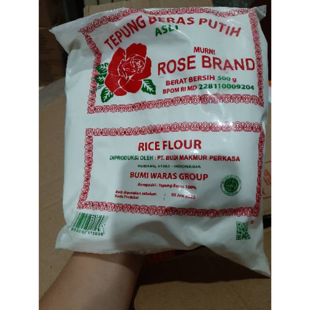 Tepung Beras Rose Brand Kemasan 1 2 Kg 500 Gr Indonesia