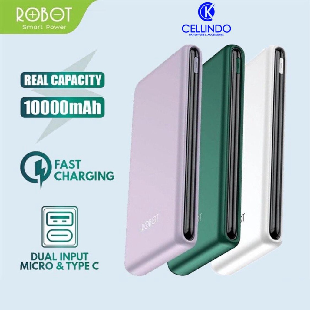 Powerbank Robot RT180 10000MAH Garansi Resmi 1 Tahun