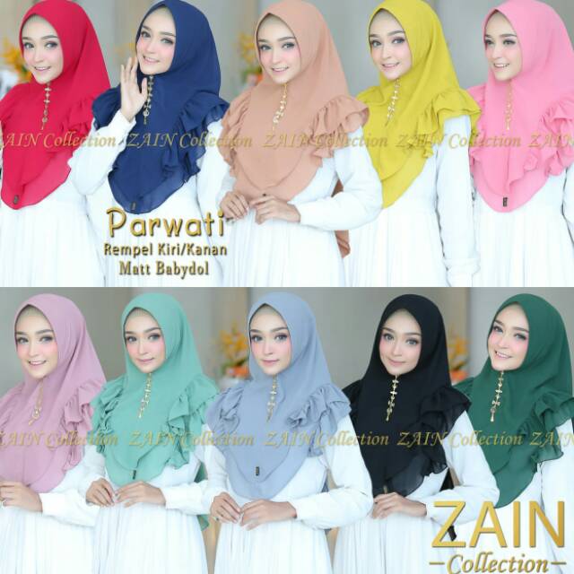 Jilbab parwati zain collection