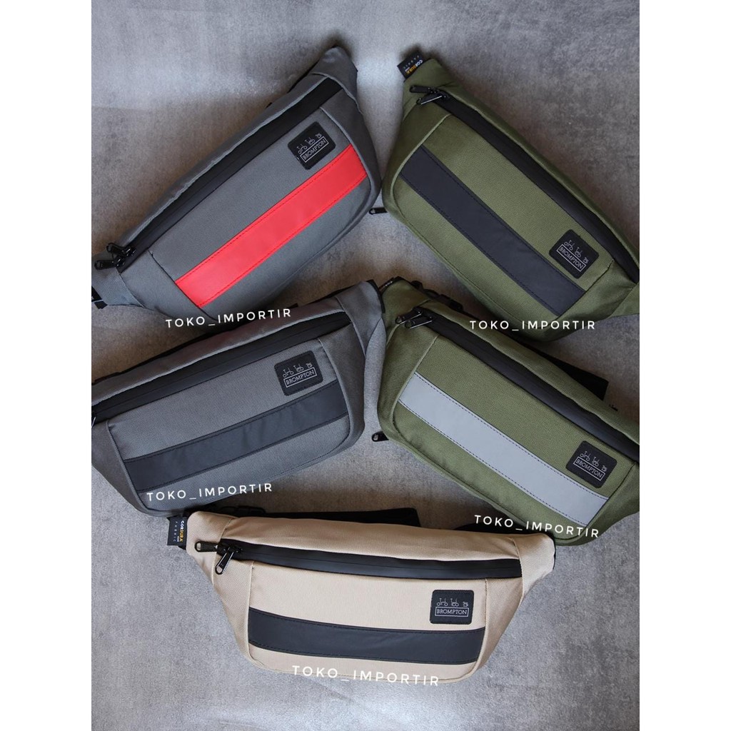 waistbag brompton import Mirror Ori tas pinggang pria tas brompton