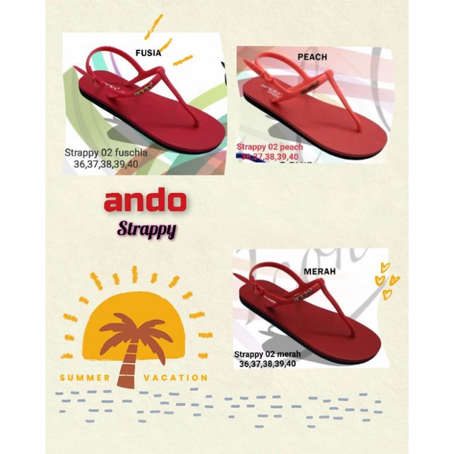 Ando - Strappy - sandal jepit wanita