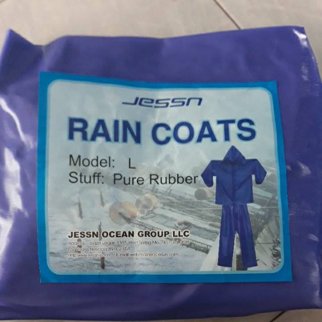 jas hujan motor-mantel hujan nelayan impor taiwan  merek JESSN 100% original awet