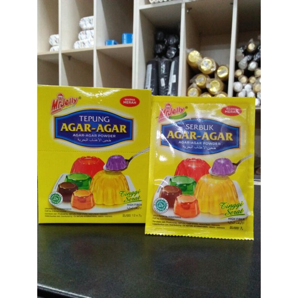 

MrJelly Serbuk Agar-Agar Merah7gr
