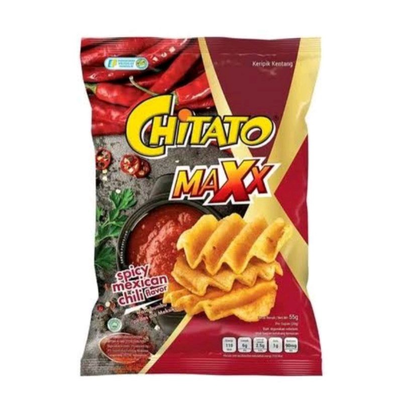 

chitato maxx mexican chili flavour 55gr