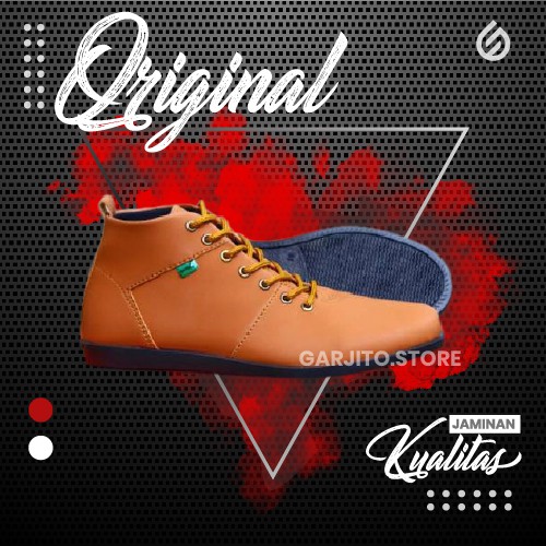 Sepatu Boots Pria Murah Berkualitas  Kickers Hitam Cokelat