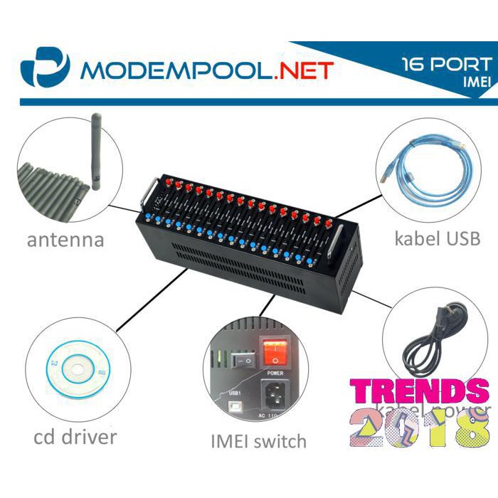 PROMO HARGA MURAH Modem Pool 16 Port Q2406B UBAH IMEI
