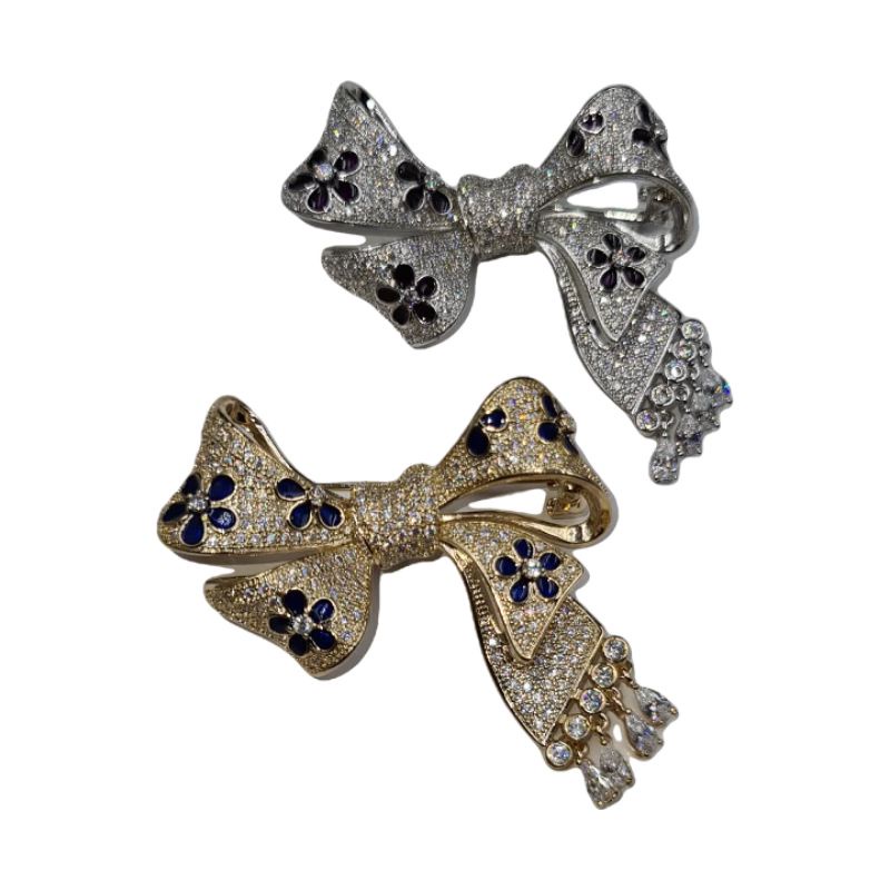 Bross pita swaroski Premium anti karat anti alergi/Bross mata halus/bross jurai/bross panjang