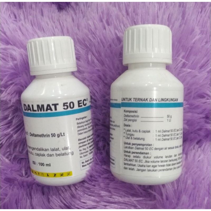 obat kutu DALMAT kucing anjing 100ml / deltramethrin 50g/Lt