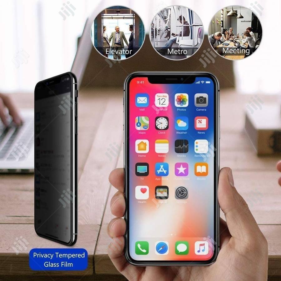 Tempered Glass Anti SPY iPhone 6 XS 13 Mini Pro Max Full Layar Privacy Screen Guard List Warna ANTI INTIP