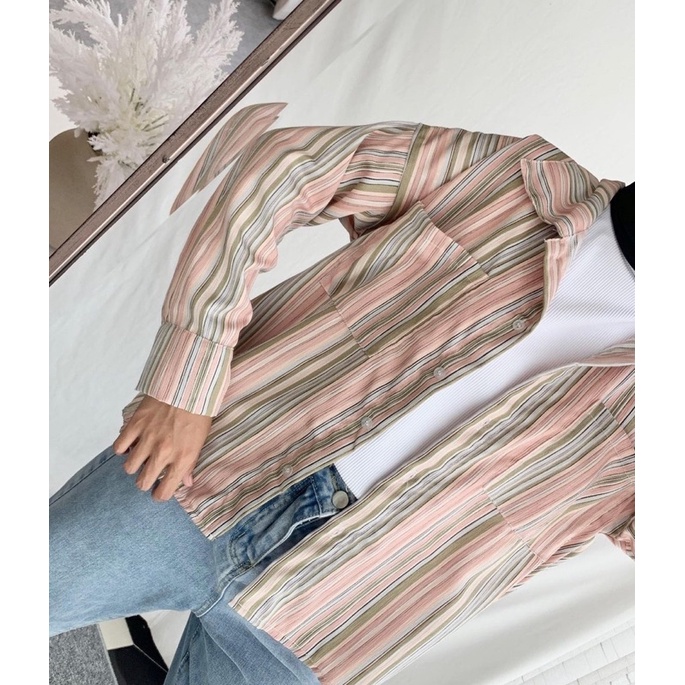 ALMON STRIPE SHIRT C3