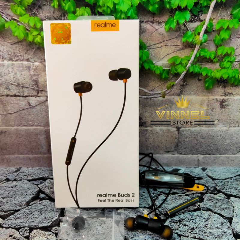 Realme Buds 2 In Ear Earphone Headset Magnetic Original 100%  Realme Buds In Ear Headset Earphone