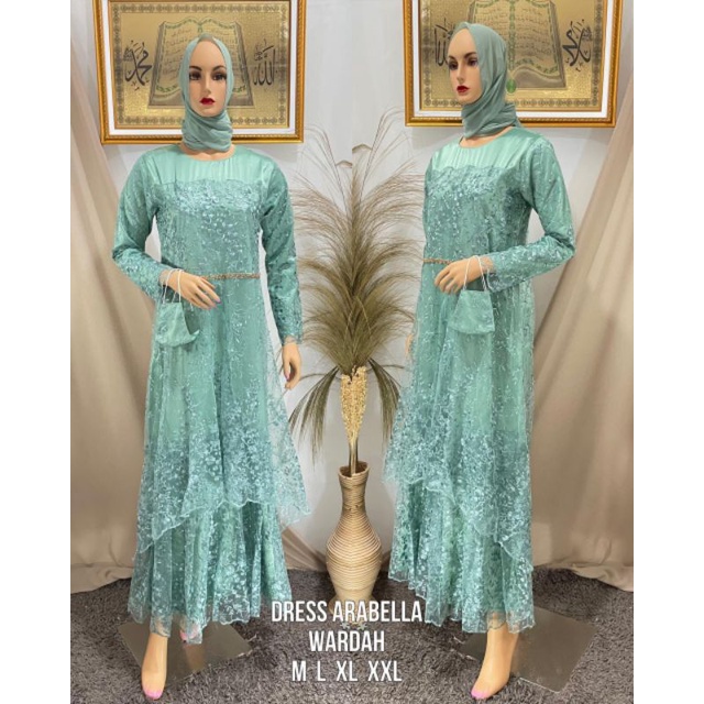Arabella Gamis Dress Gaun Wisuda Tunangan Couple Lamaran