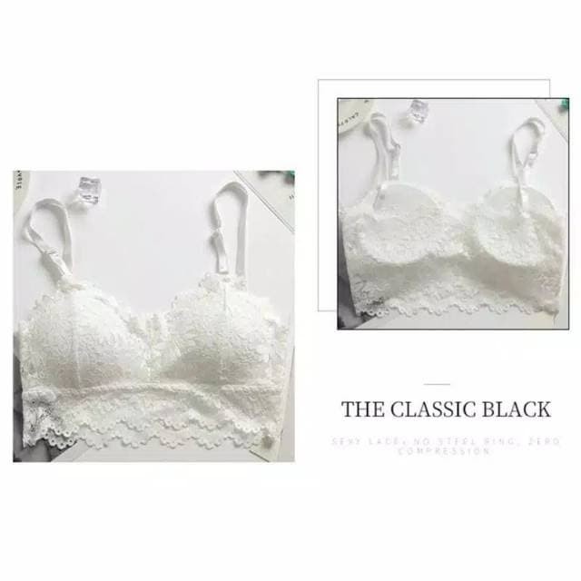 BH SEXY WANITA / DALEMAN SIMPLE & NYAMAN UNTUK DI PAKAI WANITA - Putih, 32