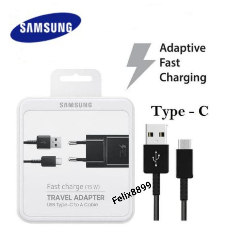 Charger Samsung A03S A02S M20 M21 Original 100% 15W Fast Charging Type C