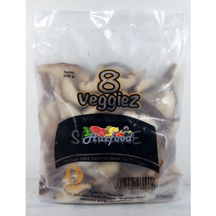

8 Veggiez Shitake Mushroom Slice / Jamur Shitake Slice - 500 Gram