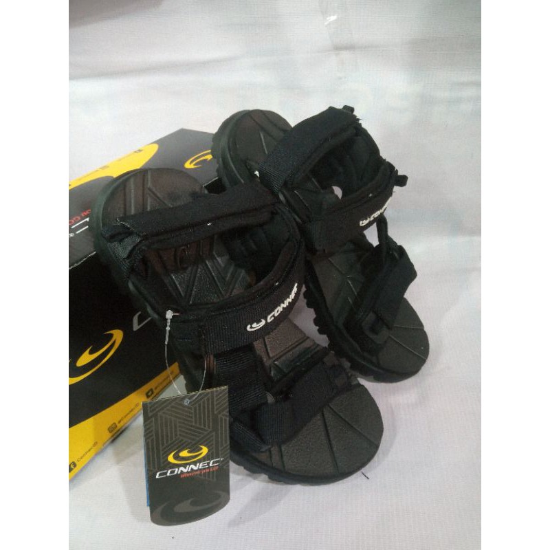 sandal gunung Connec black pria Tambora
