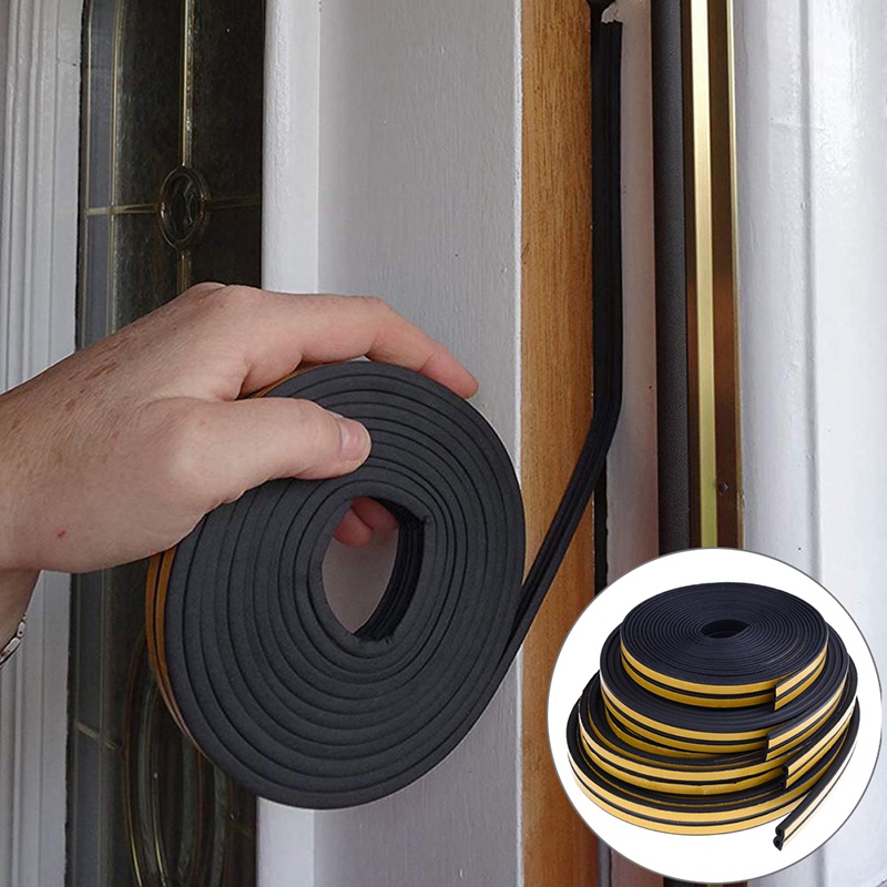 10m Karet Foam Seal Strip Roll Untuk Pintu