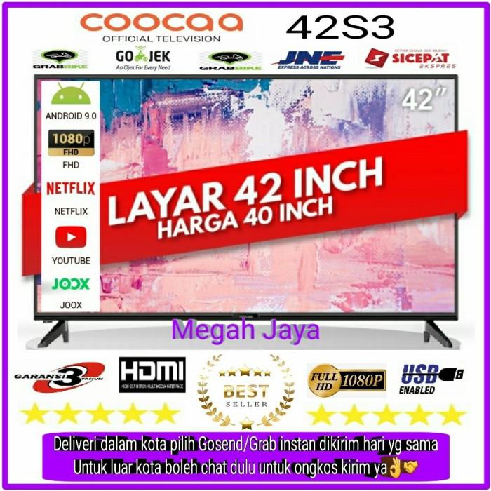 COOCAA LED TV 42 inch 42S3G SMART ANDROID 9 NETFLIX Google Mirroring
