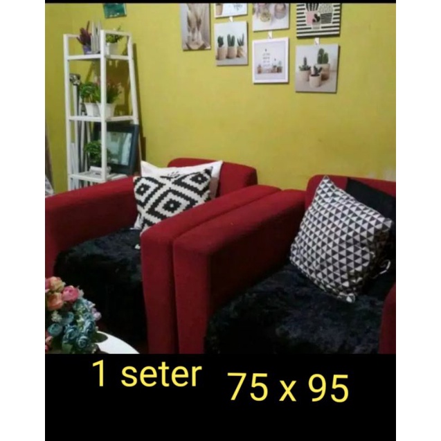 ALAS SOFA BULU Rasfur 《 1 Seter 》75 × 95