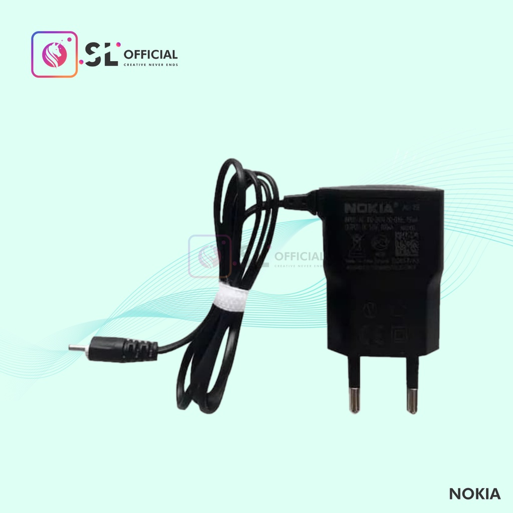 CHARGER NOKIA CHARGER COLOKAN KECIL FOR NOKIA 1200 1208 1209 1616 1650 1680 1800 2220