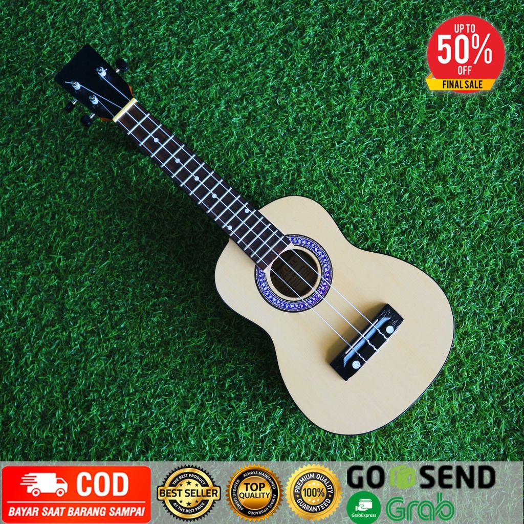 Promo Alat Musik Ukulele Gitar Kecil Kentrung Senar 3 Senar 4 Gratis Pick