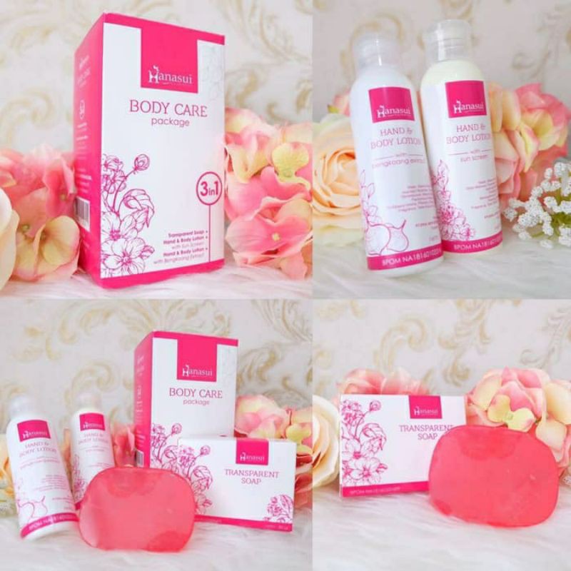 HANASUI Body Care Packaging 3in1