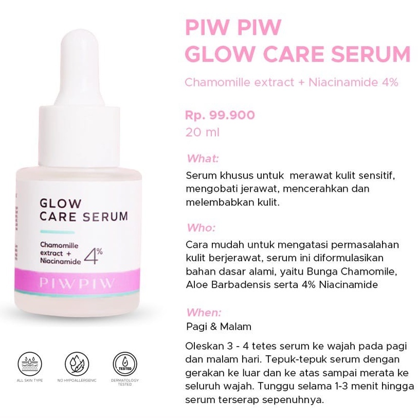 [COD] 100% ORIGINAL Piw Piw Glow Care Serum PiwPiw GLOW CARE serum