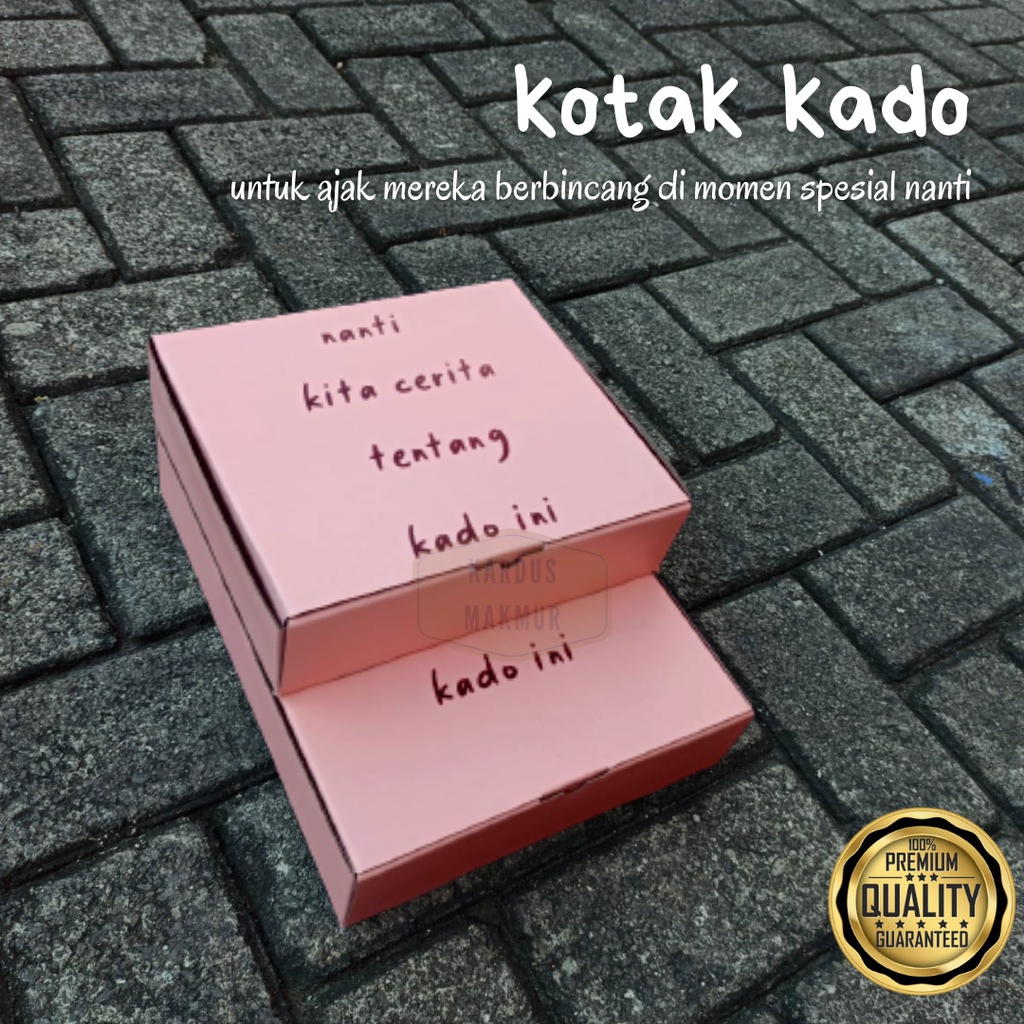 

Box kado pink untuk kotak hadiah pacar, sahabat, ibu, adik, gebetan, cocok untuk kotak hadiah valentine pacar