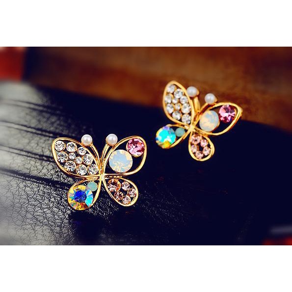 Anting kupu kupu butterfly model fashion korea terbaru imut lucu cantik