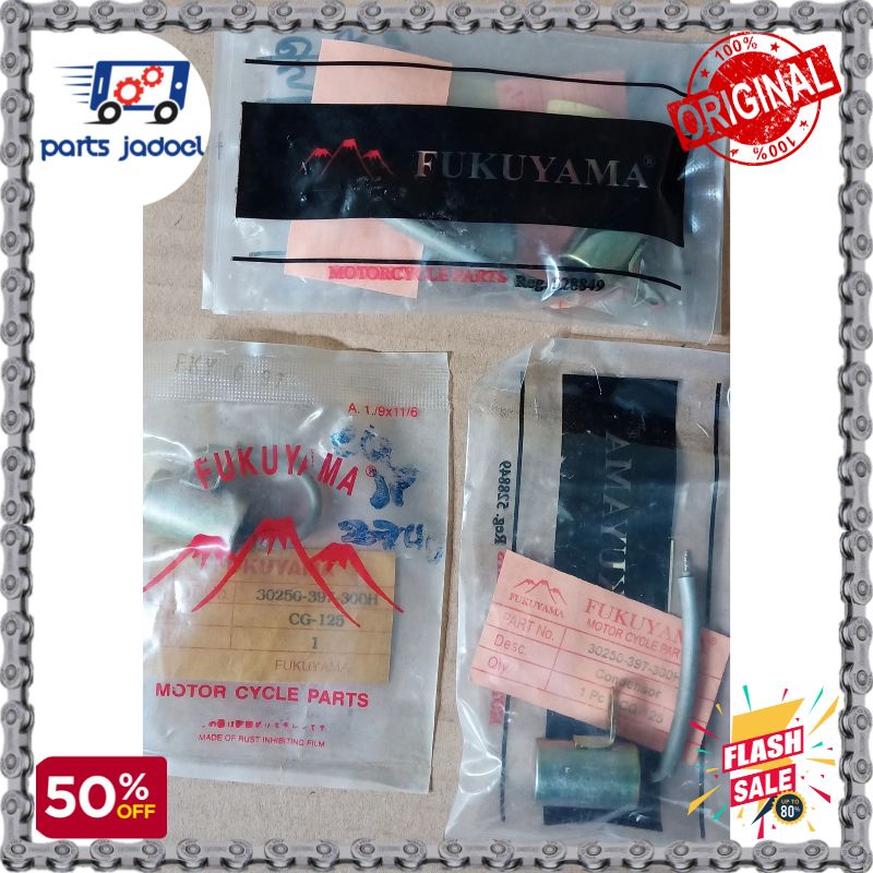 [PJ52] Condensor Honda CG-110 CG-125 Merk Fukuyama / Kondensor Platina CG110 CG125