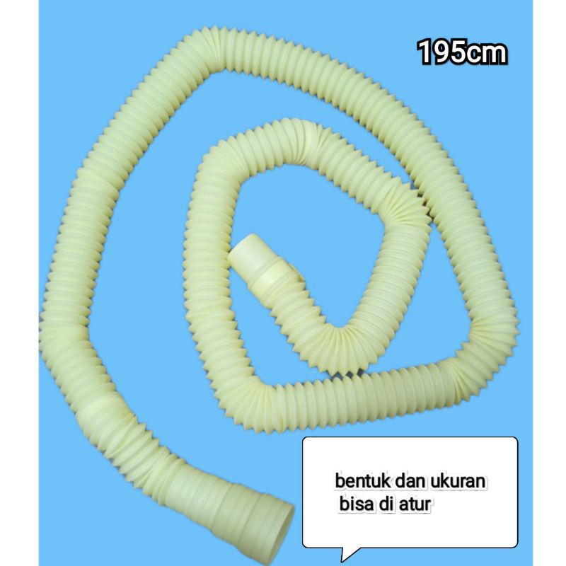 selang pembuangan , Air mesin cuci tarik, 195 CM 1 &amp; 2 Tabung