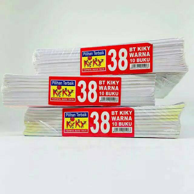 

Buku Tulis Sekolah Kiky [Isi 38 Lembar/1 Pack] / Write Book Kiki [10 Buku]