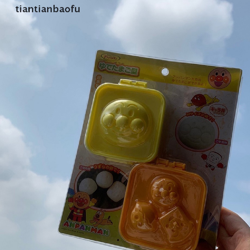 1 set Cetakan Roti Telur Rebus Bentuk Kartun Anpanman Untuk Anak