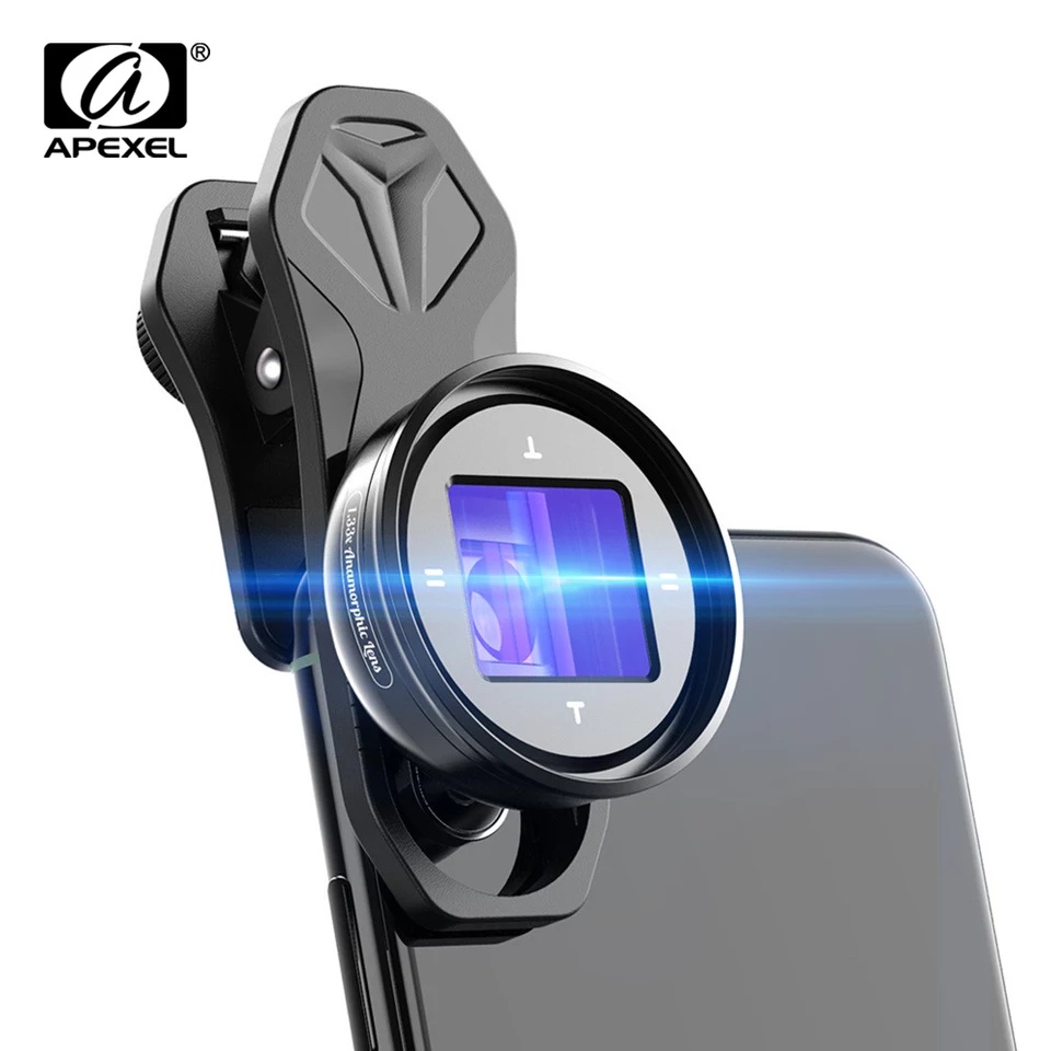 APEXEL Lensa Kamera Smartphone Wide Angle Anamorphic 1.33X APL-