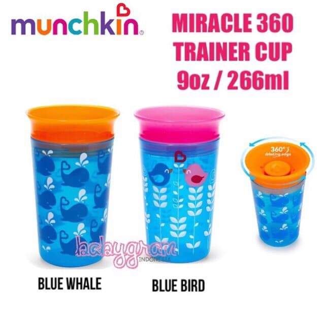 Munchkin Miracle 360 Sippy Cup (9oz/266ml) / Gelas Munchkin 360