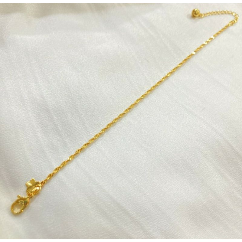 gelang tangan borsalino / gelang tangan dewasa warna gold 24k