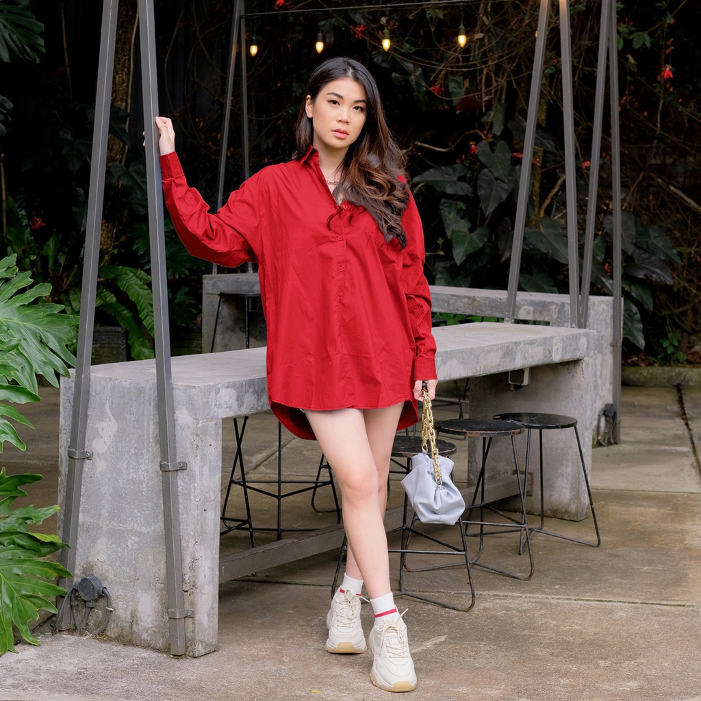 Nomitee's Milan Shirt Kemeja Wanita Oversize-5