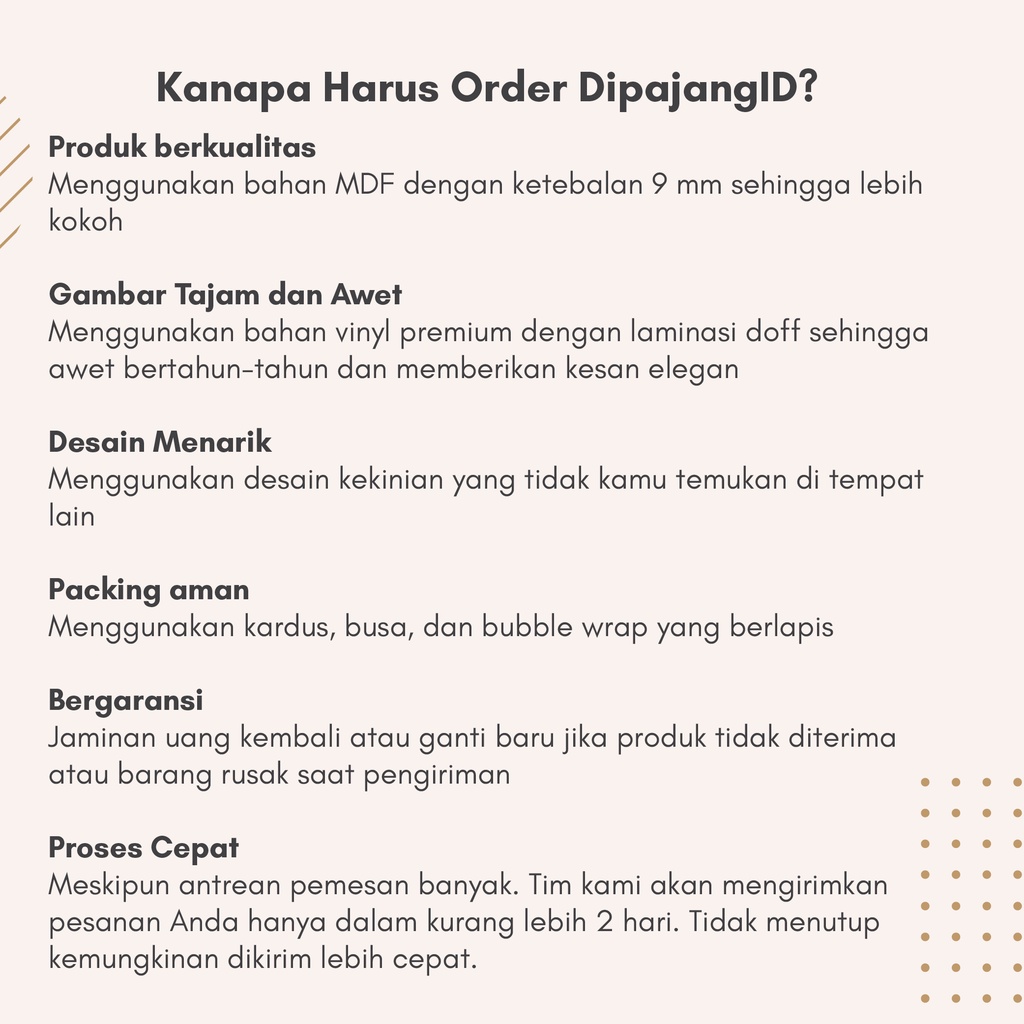 DipajangID Hiasan Dinding Wall Decor Bismillah Motif Kayu - DS008