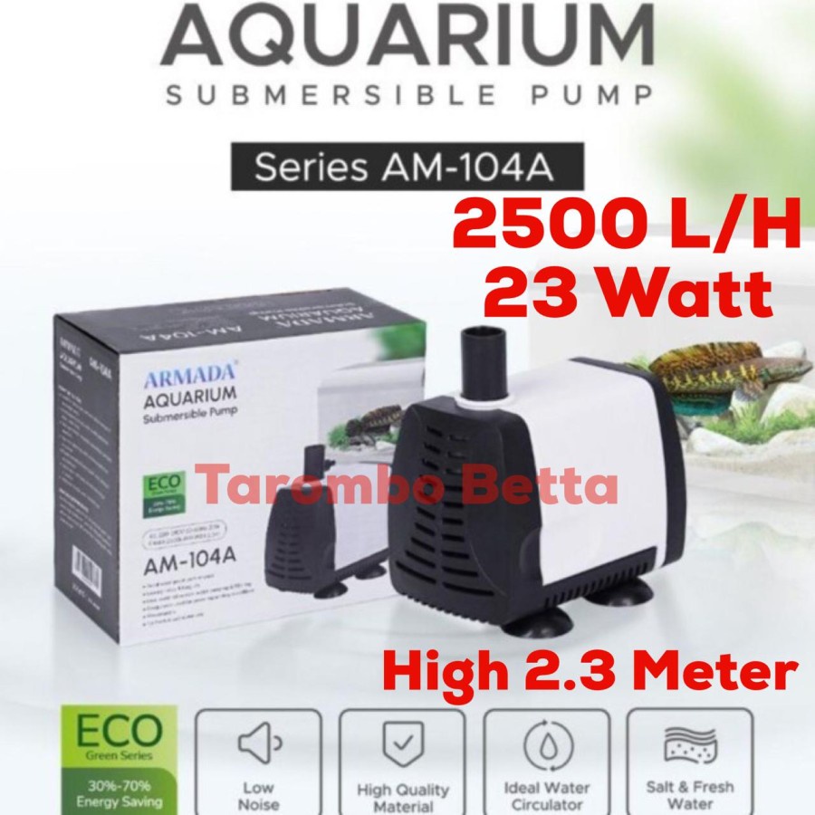 ARMADA AM 104A - Pompa Air Celup Kolam Ikan Aquarium Aquascape 104 A