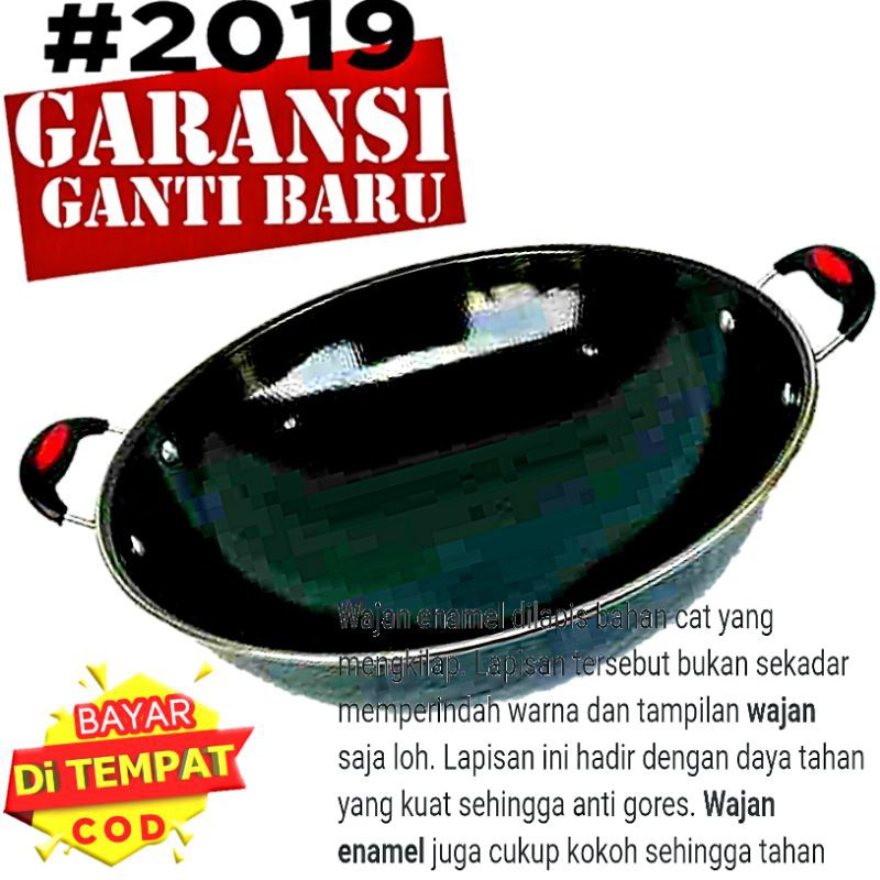 Wajan enamel anti lengket 32 cm