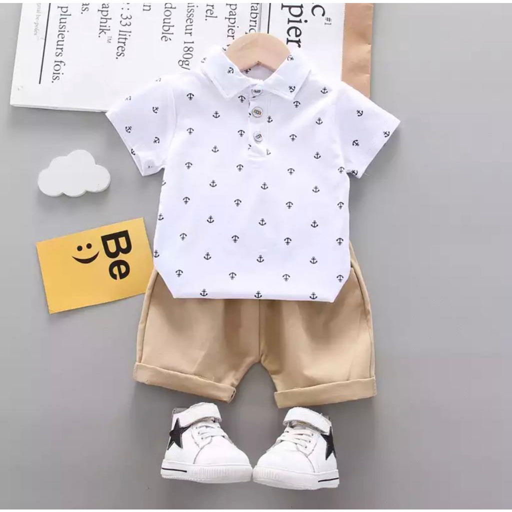 PROMO SETELAN BAJU ANAK MOTIF JANGKAR 1-5 TAHUN SETELAN BAJU ANAK LAKI LAKI DAN PERMEPUAN TERLARI SETELAN ABJU ANAK TER HITZ