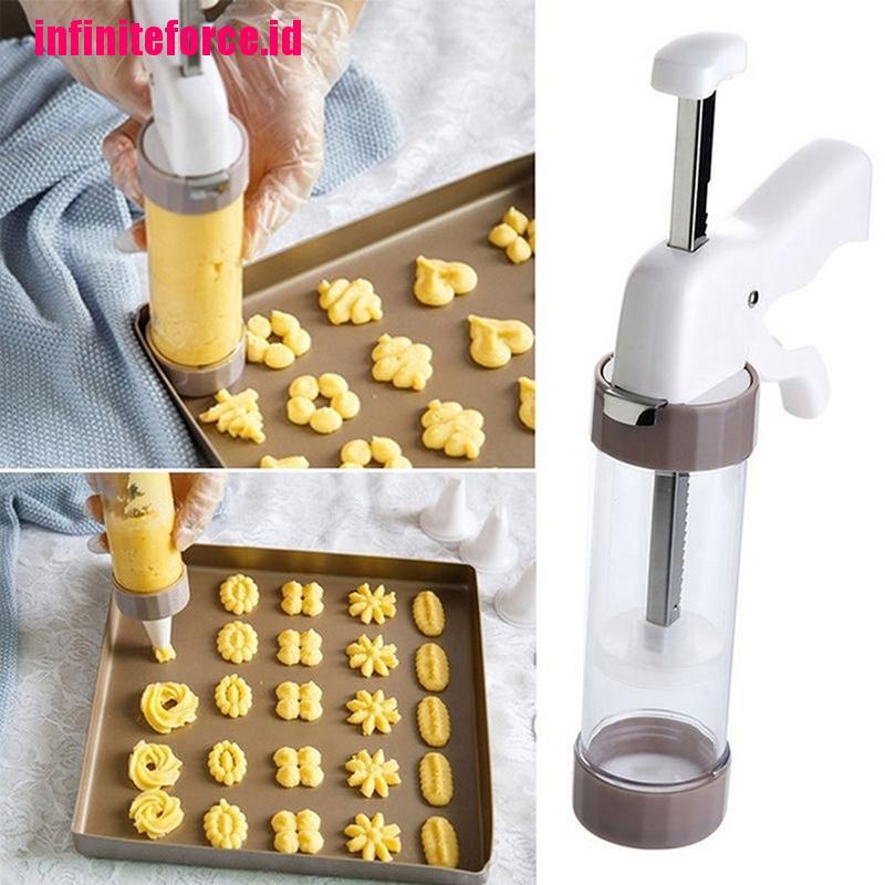 20pcs Cookie Press Making Gun Biscuits Cake Mold Set Cookie Press Make Machine