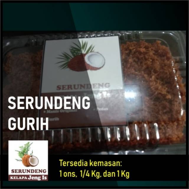 

Srundeng Kelapa Asli Jogja Enak dan murah 250 gram