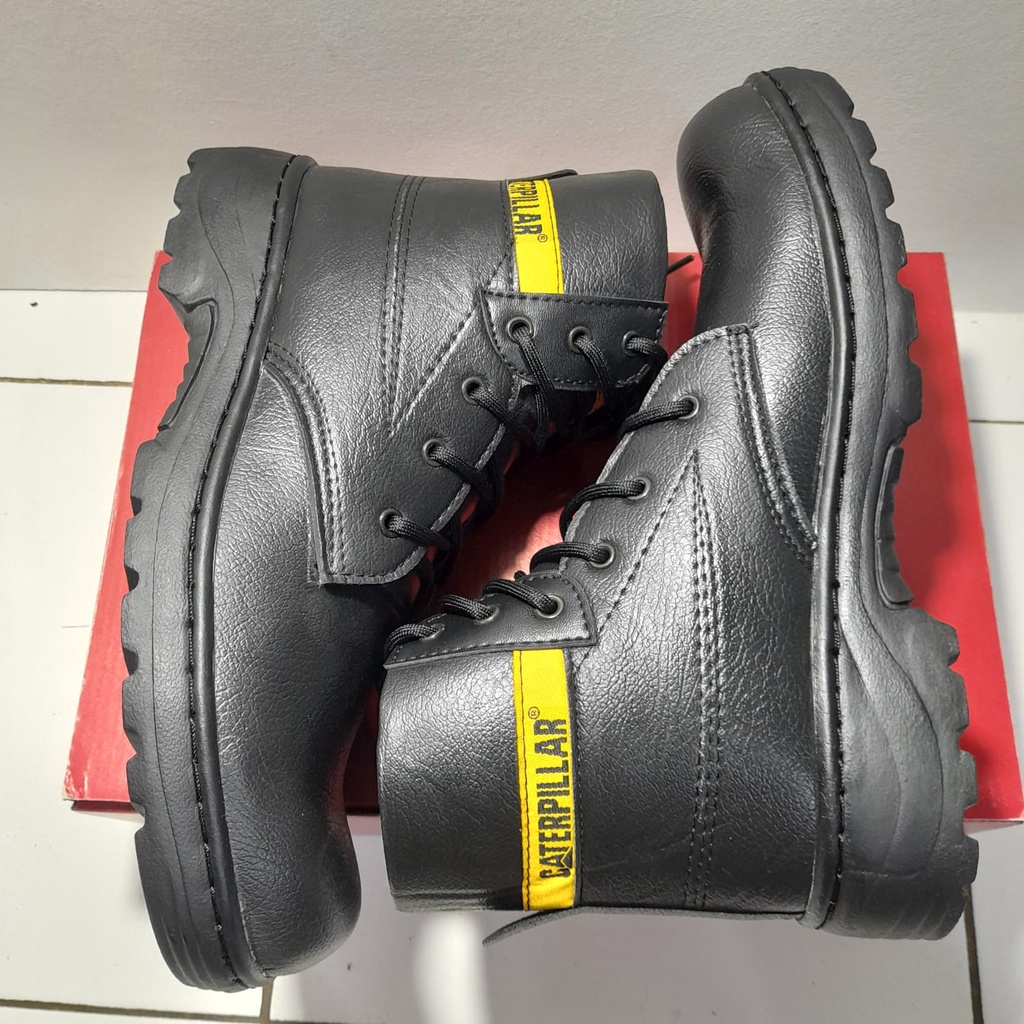 Sepatu Caterpillar Holton Sepatu Safety Boots Ujung Besi Fashion Pria - 42