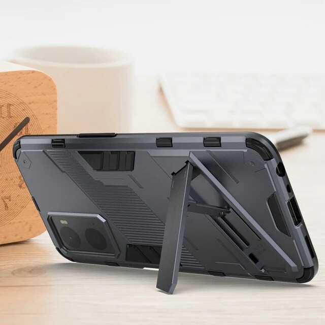 OPPO A76 / A96 SOFT CASE KICKSTAND CYBERPUNK SERIES