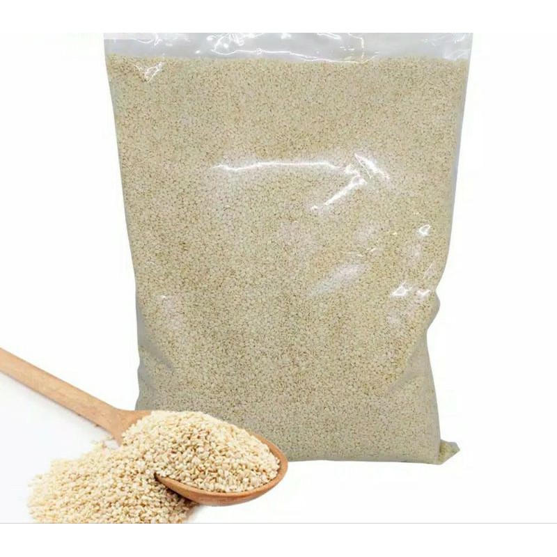 

wijen putih white sesame seeds