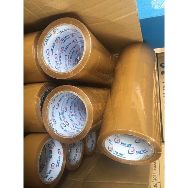 LAKBAN BENING ( 1 DUS )  PUTIH &amp; COKLAT - STAR TAPE - Selotip Isolasi Clear Cokelat Putih Lengket Kuelitas Terbaik Murah 90 Yard X 45 mm (2 Inch) - Tape Perekat Pengikat Pelengket Lakban Murah Lakban Kualitas Terbaik