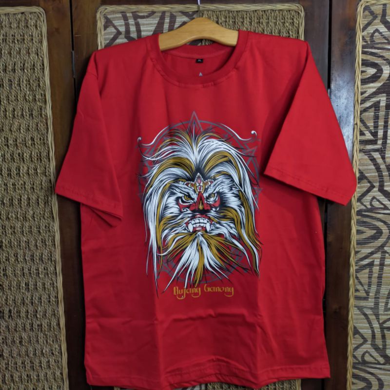 KAOS BUDAYA GANONG INDONESIA ORIGINAL PONOROGO JIEGEX BGF001 MERAH