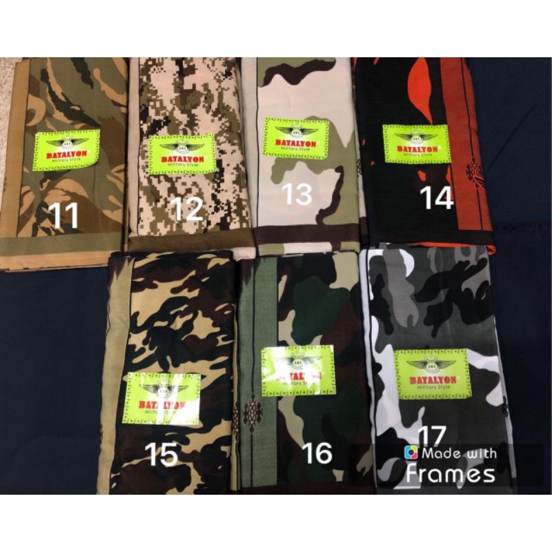 SARUNG DORENG //TENTARA//HALUS//TIDAK LUNTUR//SARUNG DORENG